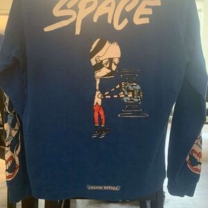 Blue Long Sleeve Graphic Tee